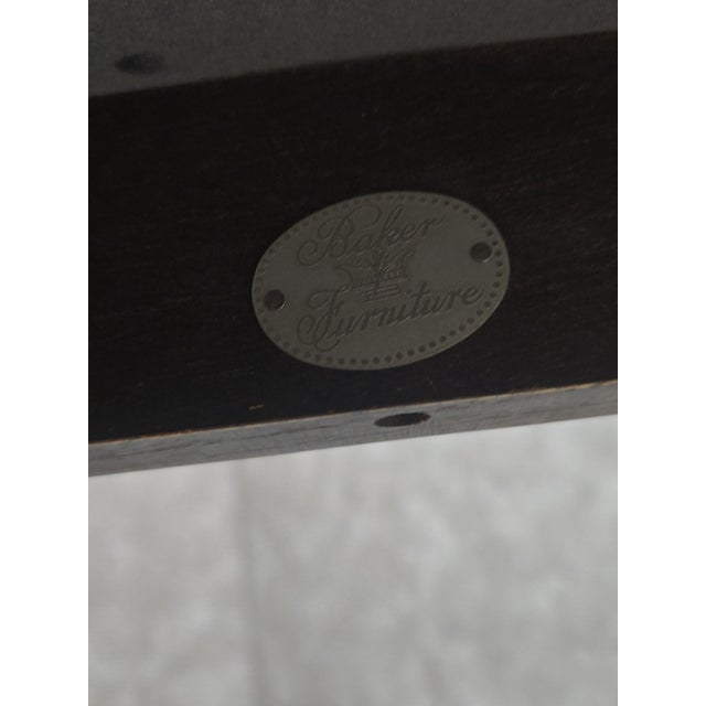 Vintage Chinoiserie Faux Bamboo Table by Baker Furniture For Sale In Chicago - Image 6 of 6