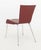 Postmodern Red Leather Side Chair For Sale In New York - Image 6 of 6