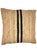 Handwoven Jute Pillow Cover With Beautiful Black Contrast Stripe Detail 20x20 - Handcrafted in India For Sale In New York - Image 6 of 9
