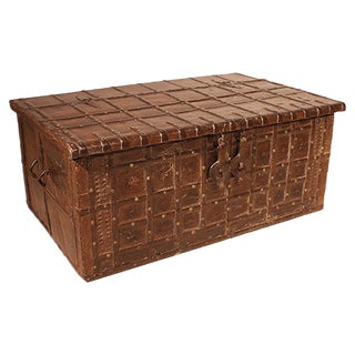 19th Century Indian Rajasthan Chest or Coffee Table For Sale