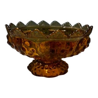 Vintage Fenton Glass Creative Candle Holder Colonial Amber For Sale