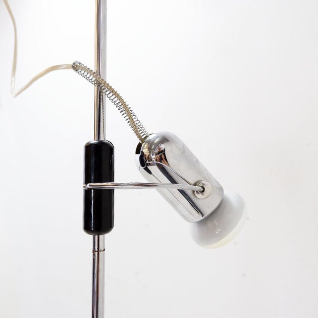 Silver Cielo-Terra Adjustable Chrome Floor Lamp by Francesco Fois for Reggiani, 1960s For Sale - Image 8 of 14