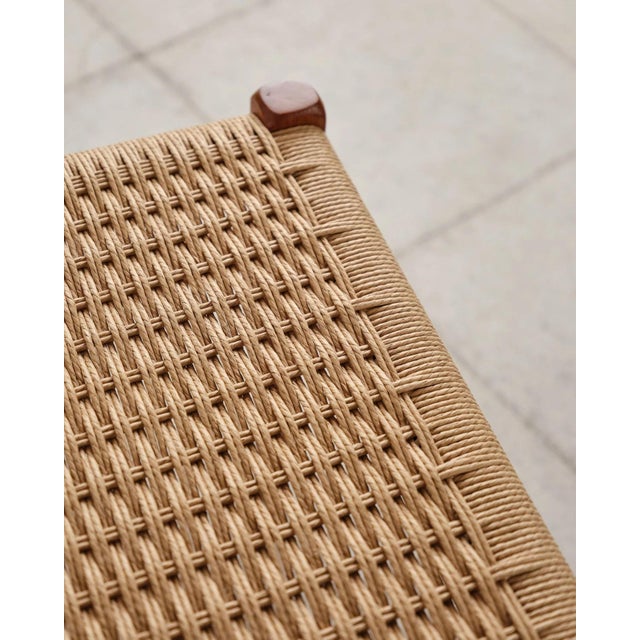Long Teak Bench with Paper Cord Weaving by Niels O. Møller for j.l. Møllers, Denmark, 1960s For Sale - Image 14 of 18