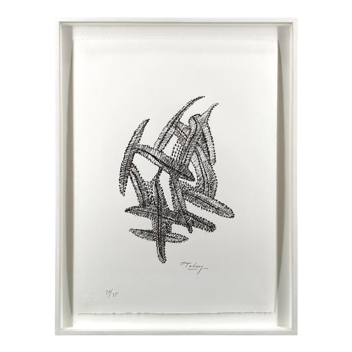 Mark Tobey, Composition in Black, 1972, Lithograph on Paper, Framed ...