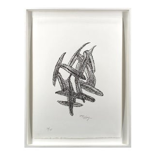 Mark Tobey, Composition in Black, 1972, Lithograph on Paper, Framed For Sale