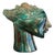 Glazed Ceramic Head Sculpture, 1960s For Sale