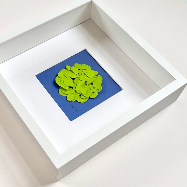 Original art painted collage by robin. Mixed media on paper made in France. Framed under polystyrene with acid free mat....