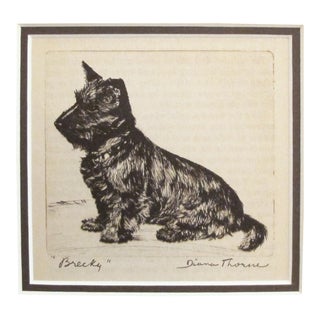 1936 American Diana Thorne Dog Portrait, "Brecky" For Sale