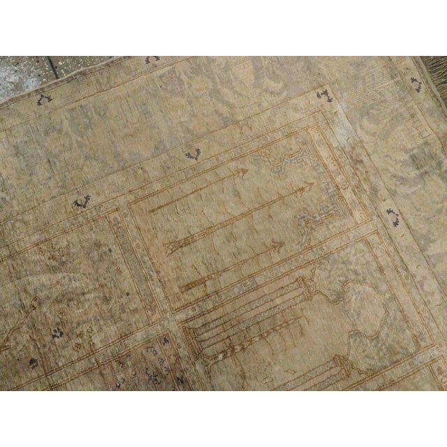 Textile Galerie Shabab Collection Early 20th Century Turkish Silk Kayseri Rug For Sale - Image 7 of 10
