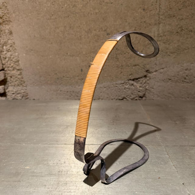 Sculptural Silver Plated Wine Holder by Eisenberg Lozano, 1960s Mid Century For Sale - Image 13 of 13