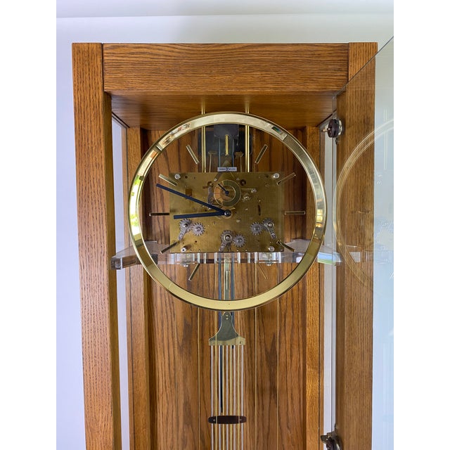 Mid Century Modern George Nelson Floor Clock for Howard Miller For Sale - Image 9 of 11