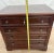Brown Lateral File Cabinet, Two Locking Drawers Keys, Desk Height Banded Mahogany 1a For Sale - Image 8 of 11