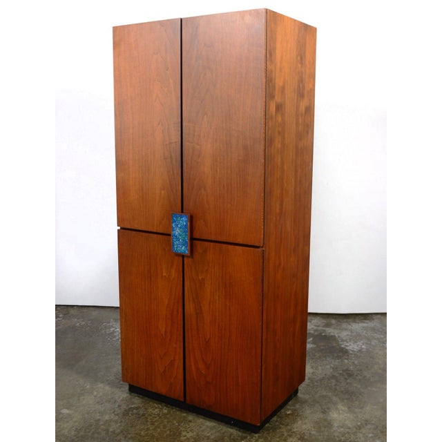 Wood Richard Thompson Stereo Cabinet / Bar by Glenn of California For Sale - Image 7 of 10