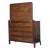 Art Deco Walnut Dresser with Mirror For Sale - Image 4 of 5