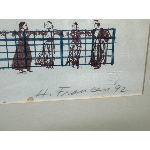 White Sherana Harriette Francis Heritage Lines Lithograph, Signed For Sale - Image 8 of 12