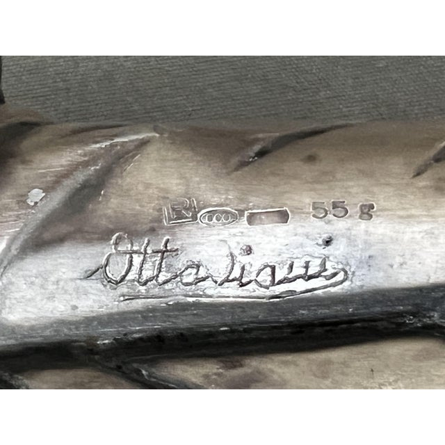 Metal Sculpture of Pierrot in Silver Plate by Giuliano Ottaviani, Italy, 1970s For Sale - Image 7 of 9