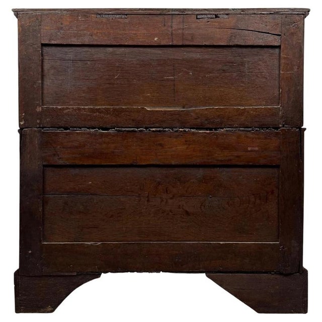 Antique William and Mary Oak Chest of Drawers, 1600s For Sale - Image 9 of 12