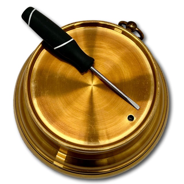 Good Quality Antique Brass Ships Weather Barometer by Taylor Rochester New York - Circa Early 20th Century For Sale - Image 11 of 17