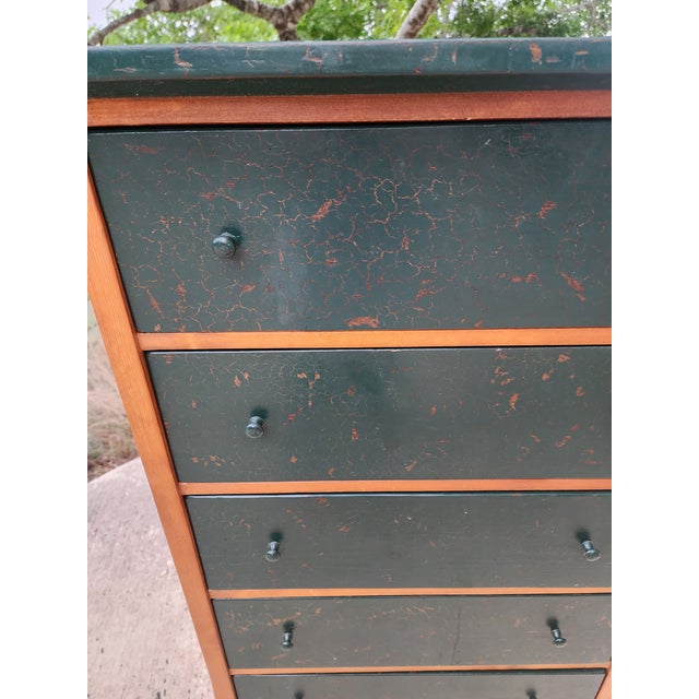 Rustic Ron Fisher Two Tone Chest of Drawers For Sale - Image 3 of 10