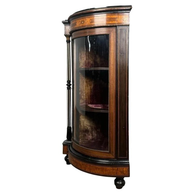 2000 - 2009 19th Century Victorian Burr Walnut Credenza For Sale - Image 5 of 11