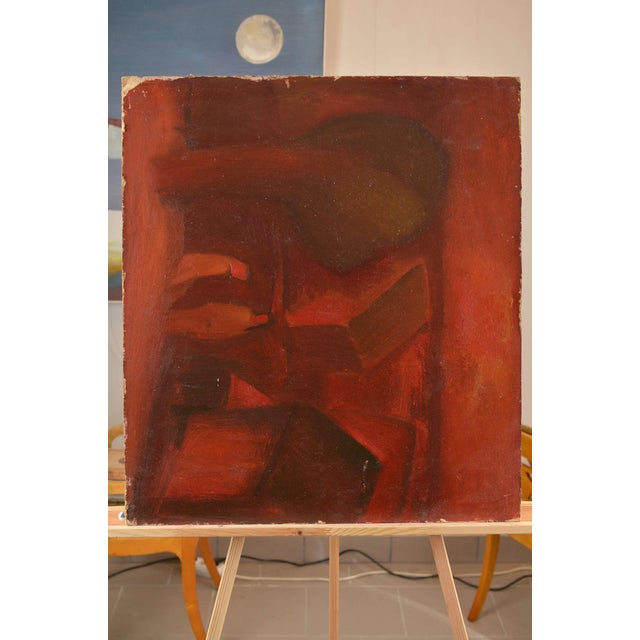 Aleksandr Rodin, Double-Sided Landscape, 1980s, Oil on Board For Sale - Image 9 of 10