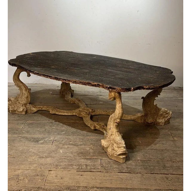 Large Italian Coffee Table, 19th Century For Sale - Image 4 of 11