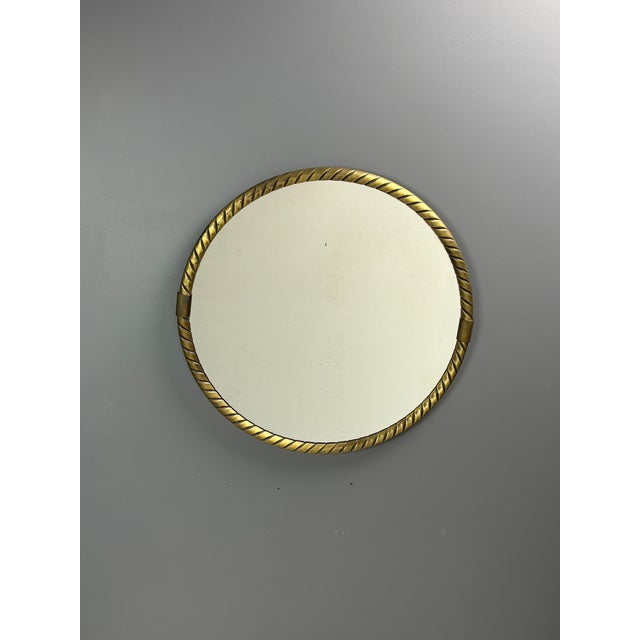 Gold Mid-Century German Brass Rope Mirrors, 1970s, Set of 2 For Sale - Image 8 of 18