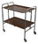 Teak Folding Two-Tier Bar Cart Germany Mid-Century Modern 1960s For Sale