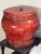 Red Antique Chinese Red Lacquer Elm Rice / Grain Storage Vessel — Sculptural Qing Style Container For Sale - Image 8 of 12