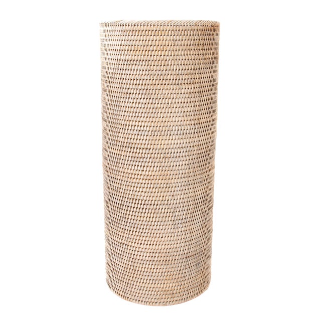 Artifacts Rattan Round Umbrella Basket For Sale