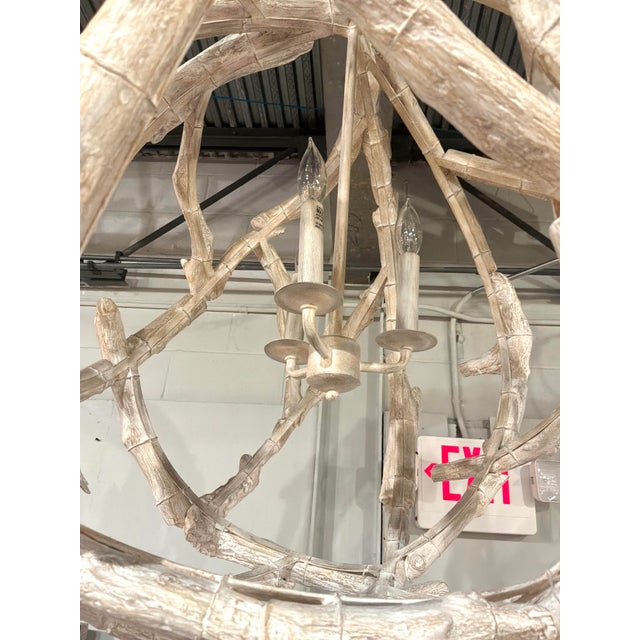 2020s Currey & Company Driftwood Orb Chandelier For Sale - Image 5 of 6
