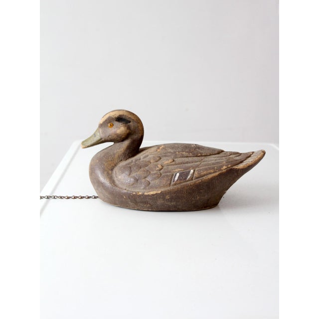 1950s General Fibre Ariduk Mallard Hen Duck Decoy For Sale - Image 13 of 16
