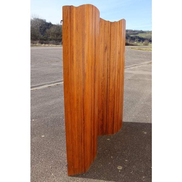 Brown Wall Screen in the style of Baumann, 1960 For Sale - Image 8 of 10