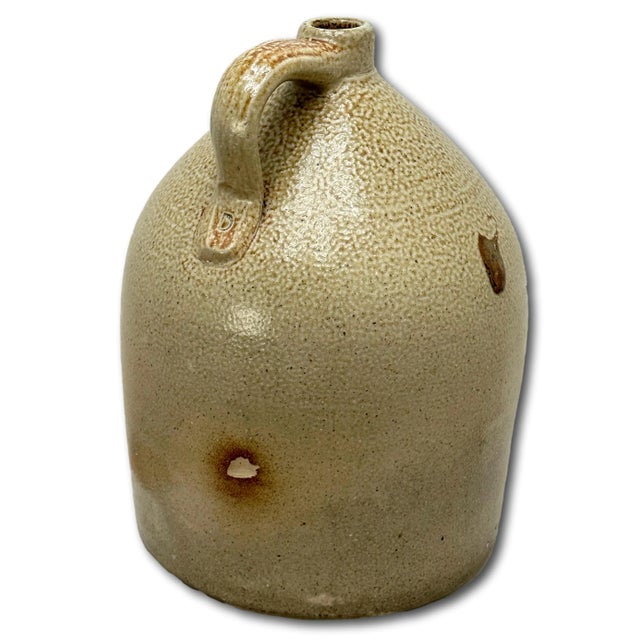 Great Looking Giant 5 Gallon Size Antique American Blue "Stinger" Decorated Stoneware Jug - Circa Late 19th Century For Sale - Image 9 of 12