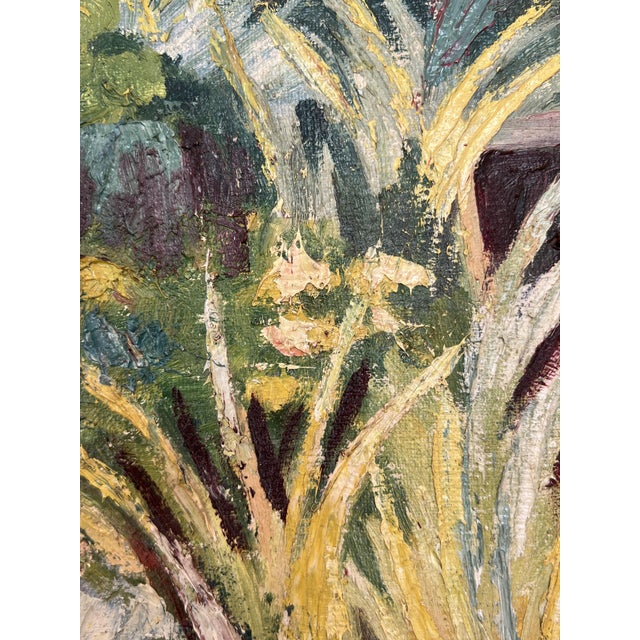 Albert Ducommun, Paysage fleuris, Oil on Canvas, Framed For Sale - Image 4 of 13