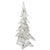 Transparent Vintage Lead Crystal Clear Glass Christmas Tree Made in Japan 11" X 7" For Sale - Image 8 of 11