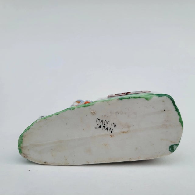 Mid 20th Century Mid 20th Century Japan Ashtray Figurine Girl With Donkey and Cart For Sale - Image 5 of 12