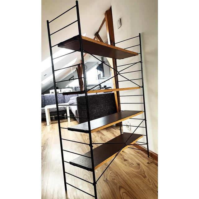 Mid-Century Scandinavian Modern Icon Freestanding Ladder Shelf, 1960s For Sale - Image 4 of 16