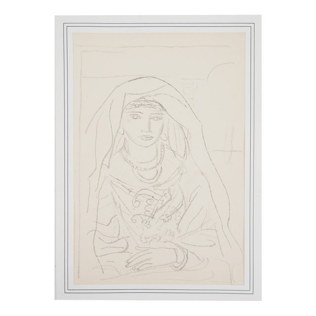 Maurice Barraud, Bourgeoise orientale, Lithograph For Sale
