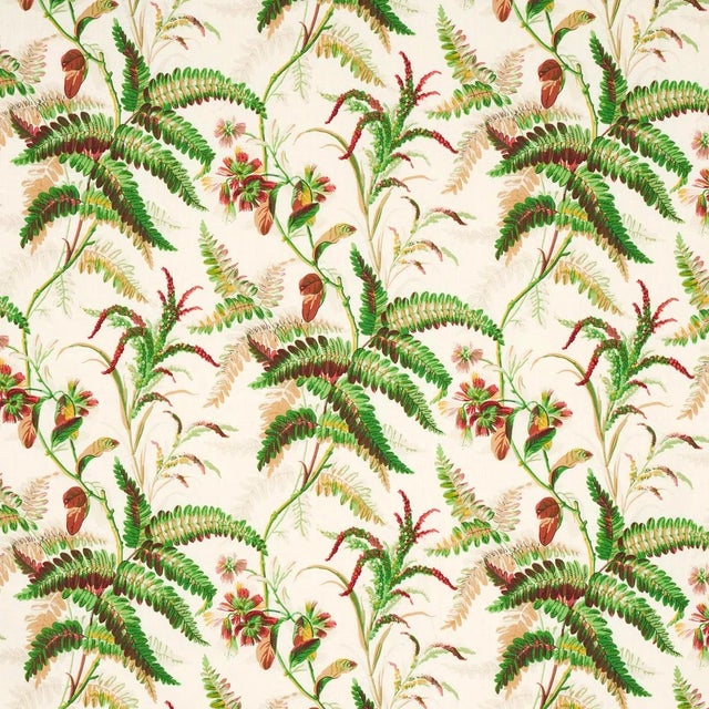 2020s Schumacher Myers Fern Linen Fabric in Document For Sale - Image 5 of 5