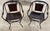 Neoclassical Pair Maison Jansen Style Equestrian Curule Chairs with Gilt Horse Heads For Sale - Image 3 of 10