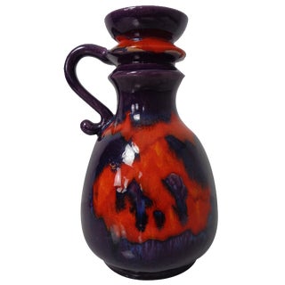 Pop Art Lava Ceramic Vase by Walter Gerhards, Germany, 1970s For Sale