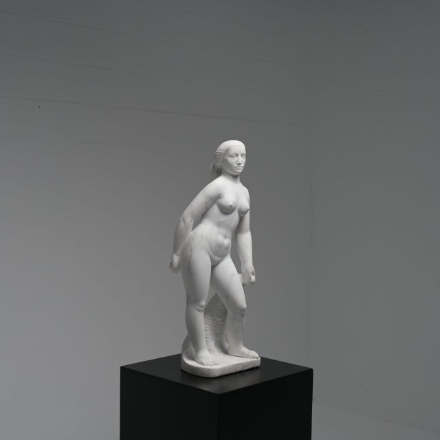 Jan Keustermans, Figurative Statue, 1960s, Carrara Marble For Sale - Image 4 of 18