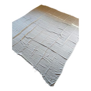 Wide-Width Fabric Piece. Cowtan&Tout Mezzo Aqua/Sage. 121" X 114" For Sale