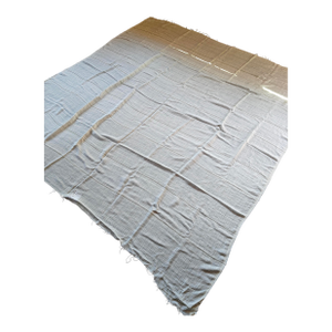 Wide-Width Fabric Piece. Cowtan&Tout Mezzo Aqua/Sage. 121" X 114"