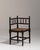 Brown 20th Century France Weathered Dark Oak Rush-Seated Spindle-Back Chair For Sale - Image 8 of 11