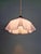 Art Deco Pendant Light in Pleated Mauve Opaline Glass, 1920s For Sale - Image 6 of 13
