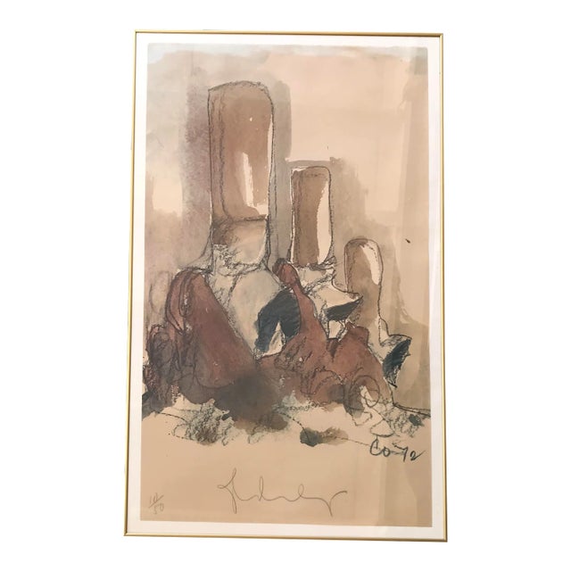 Claes Oldenburg - Limited Edition, Signed and Numbered Lithograph From 1972 - Fagends Canyon For Sale