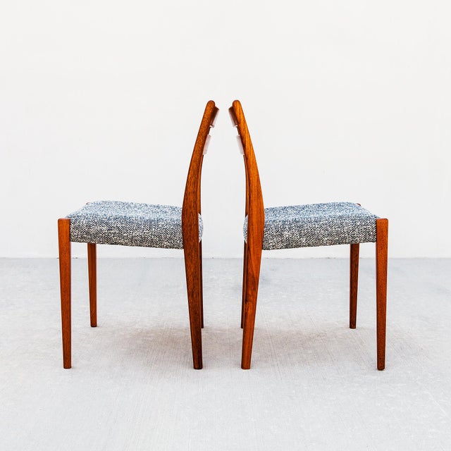 Brown Restored 1970s Solid Teak Scandinavian Dining Chairs by Svegards For Sale - Image 8 of 12