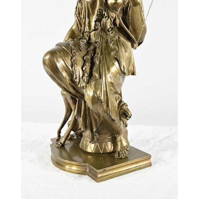 Peiffer, Diana the Hunter, Late 19th Century, Bronze For Sale - Image 13 of 18